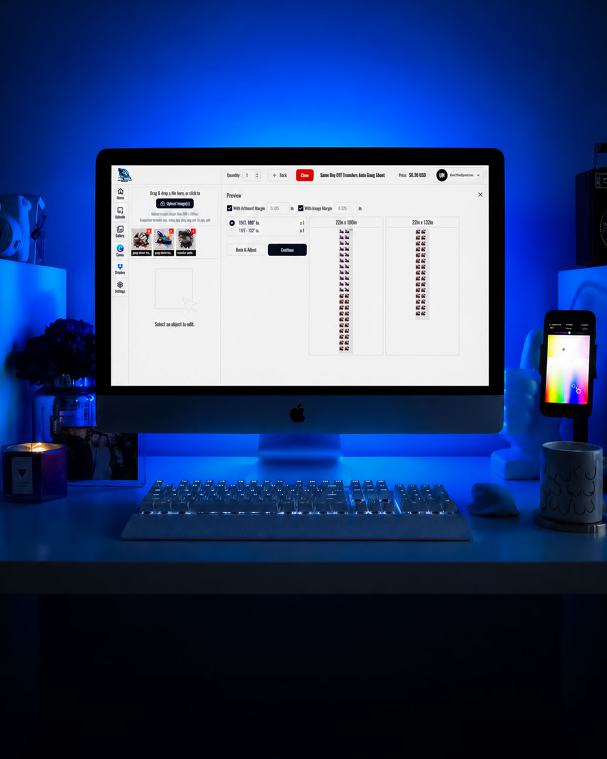 BUILD GANG SHEET ONLINE