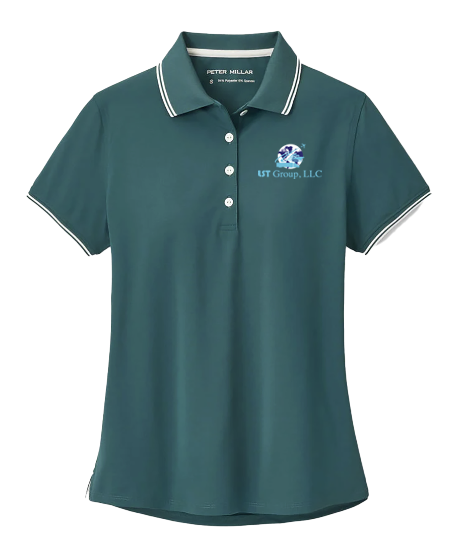 Peter Millar Womens  Canterbury Tipped Sport Mesh Short-Sleeve Polo